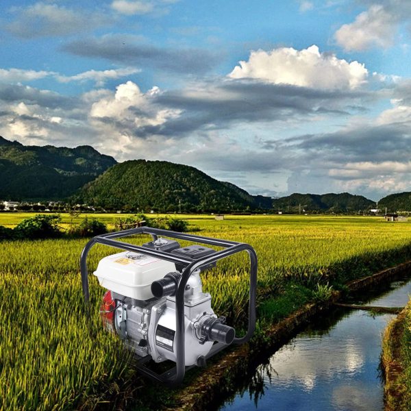 6.5 HP 4-Stroke Petrol Water Pump Garden Pump Pond Pump Dirty Water Pump Engine Pump for Pond Garden or Home